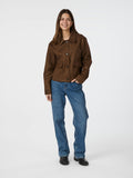 Romana Faux Suede Jacket - Brun