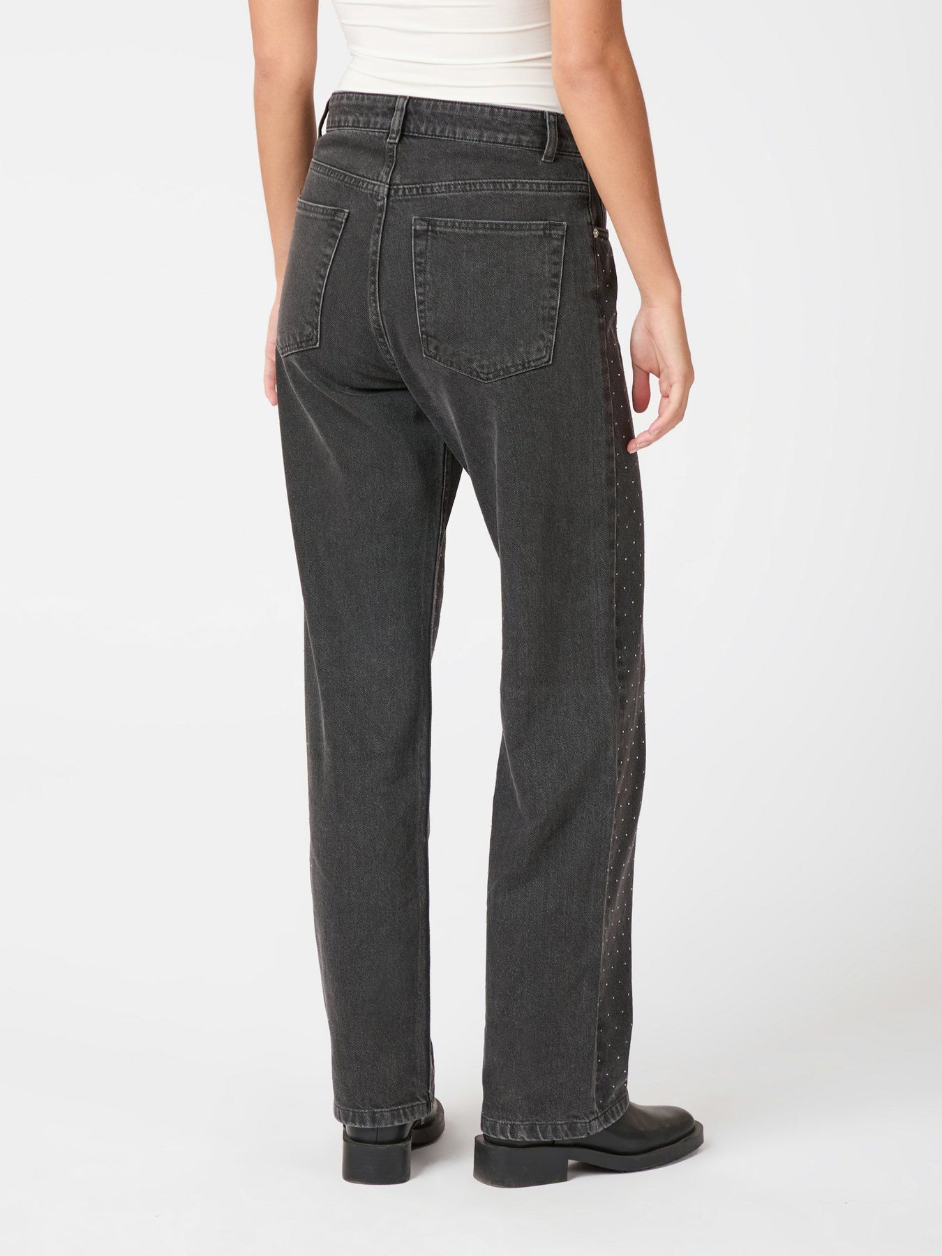 Simona Bedazzled Pants - Black