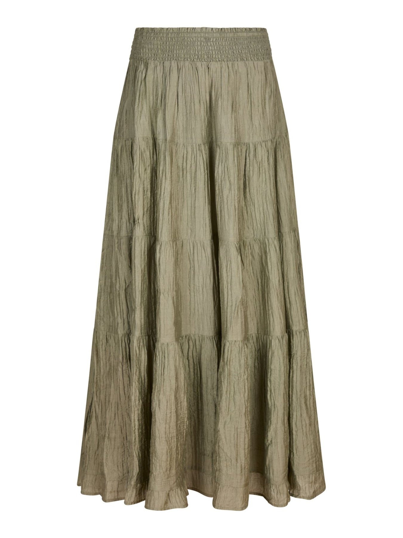 Asta Crepe Skirt - Smoke Green