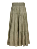 Asta Crepe Skirt - Smoke Green