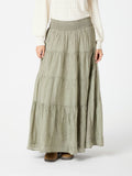 Asta Crepe Skirt - Smoke Green