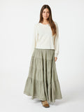 Asta Crepe Skirt - Smoke Green