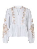 Ginia Emb Blus - Off White