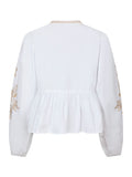 Ginia Emb Blus - Off White