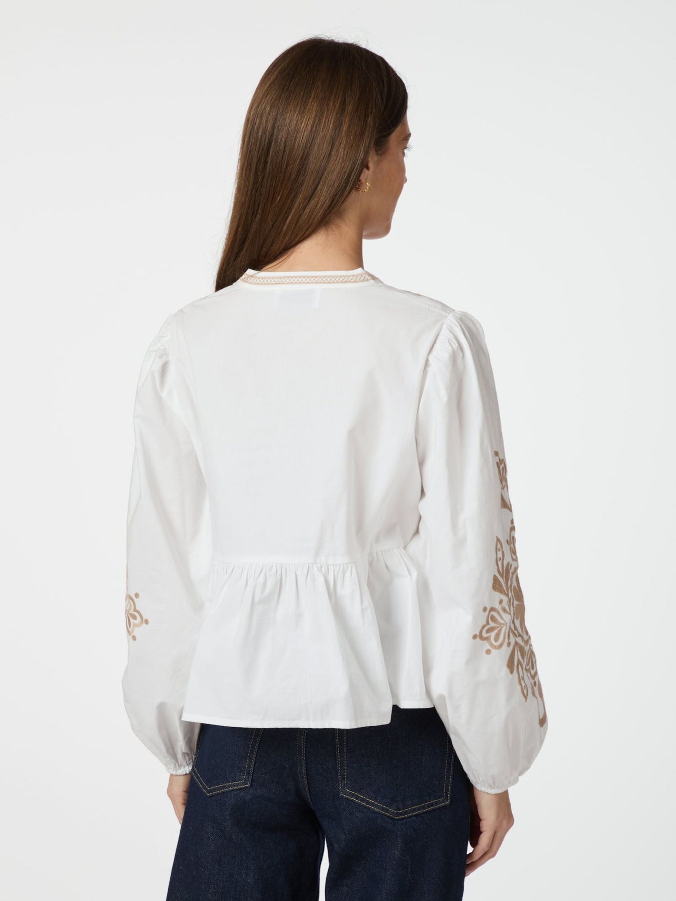 Ginia Emb Blus - Off White