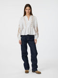 Ginia Emb Blus - Off White