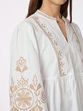 Ginia Emb Blus - Off White