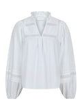 Opal C Poplin Blouse - Vit
