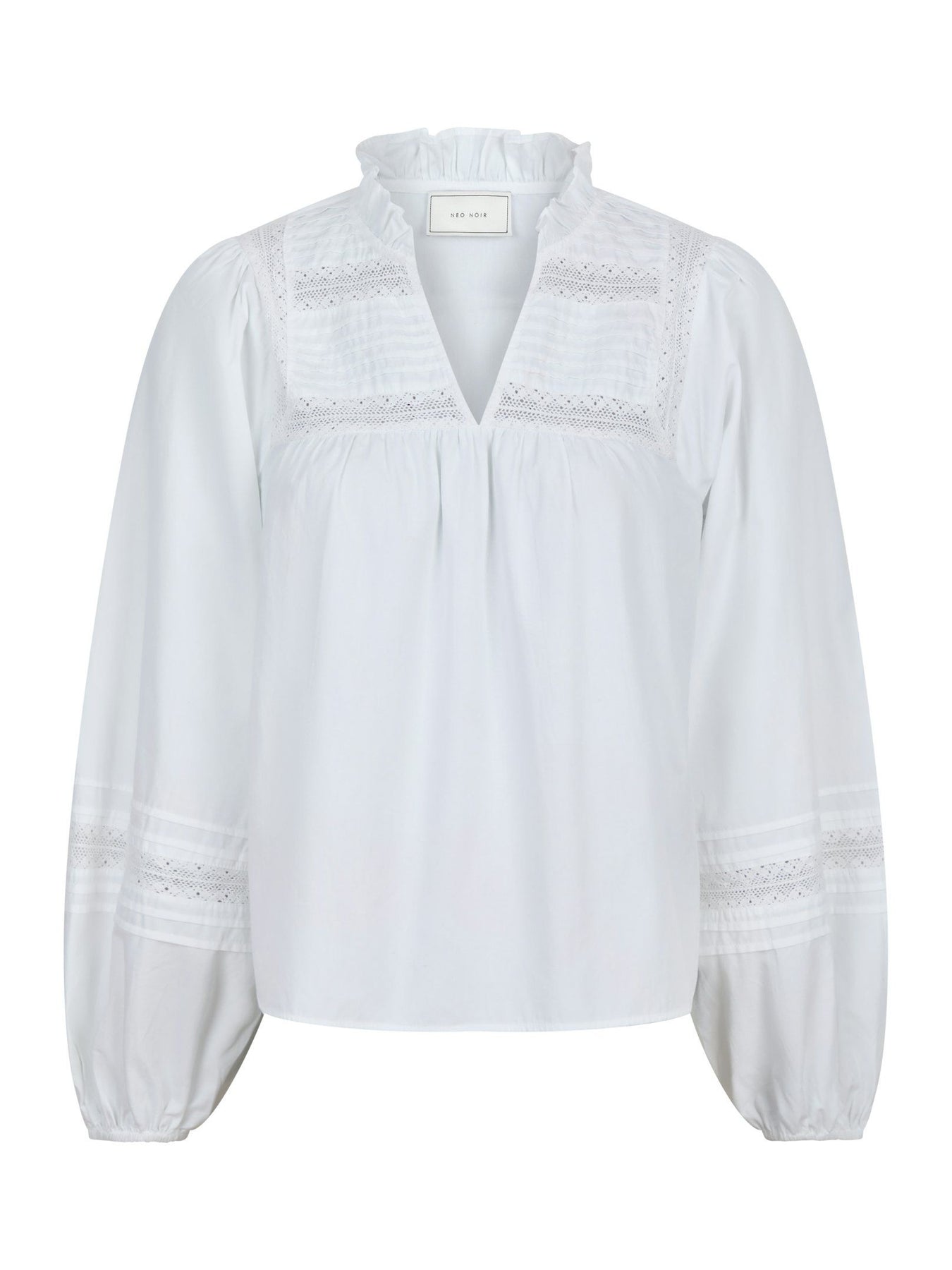 Opal C Poplin Blouse - Vit