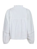 Opal C Poplin Blouse - Vit