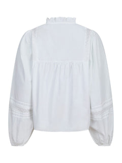 Opal C Poplin Blouse - White