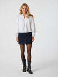 Opal C Poplin Blouse - Vit