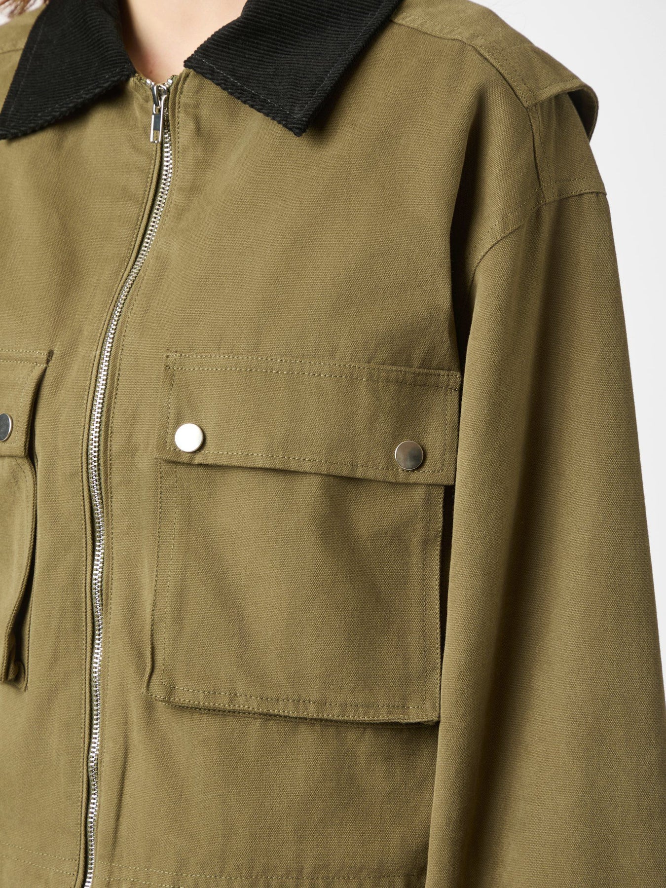 Rivera Canvas Boxy Jacka - Army