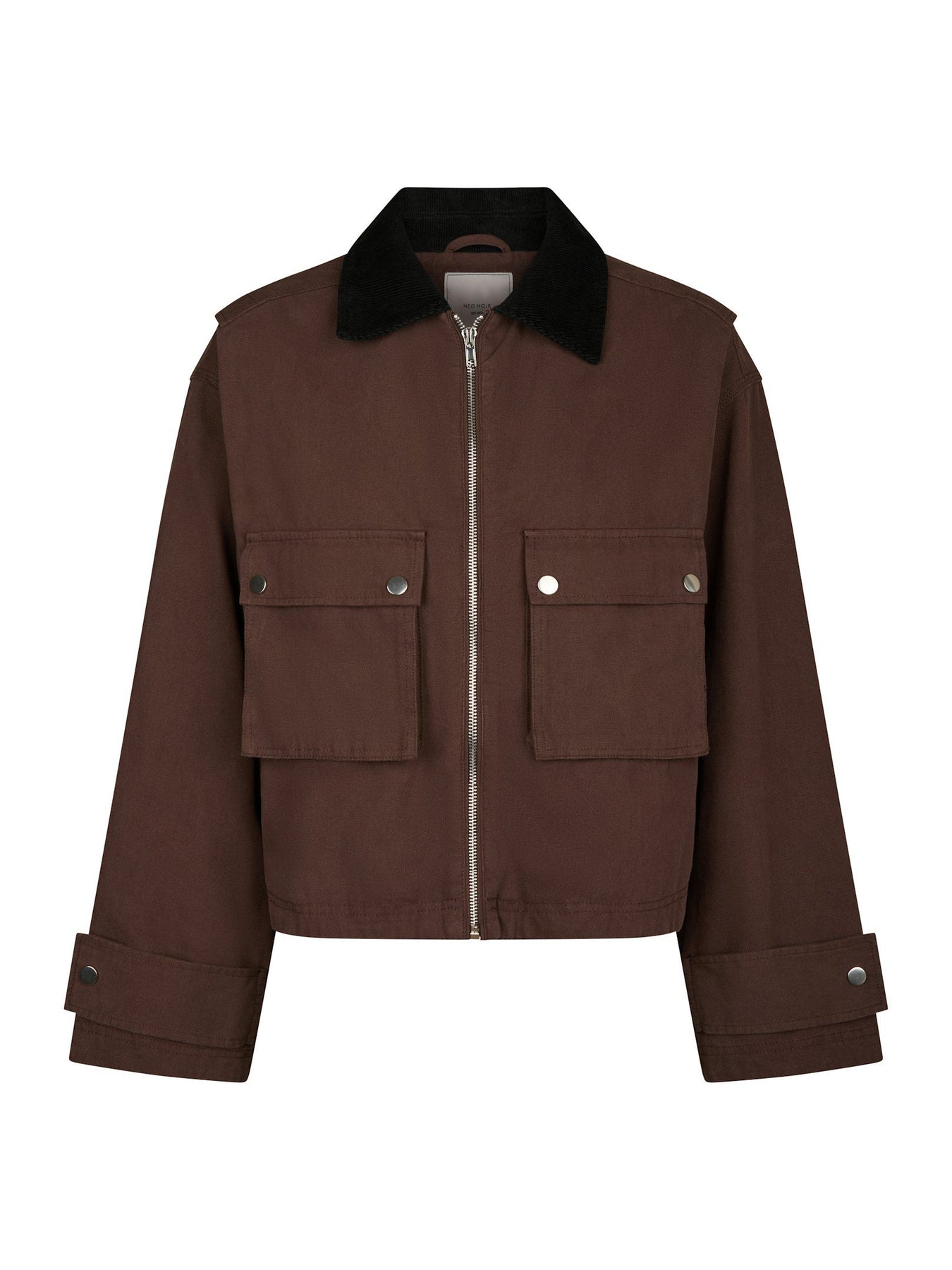 Rivera Canvas Boxy Jacket - Brun