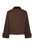 Rivera Canvas Boxy Jacket - Brun