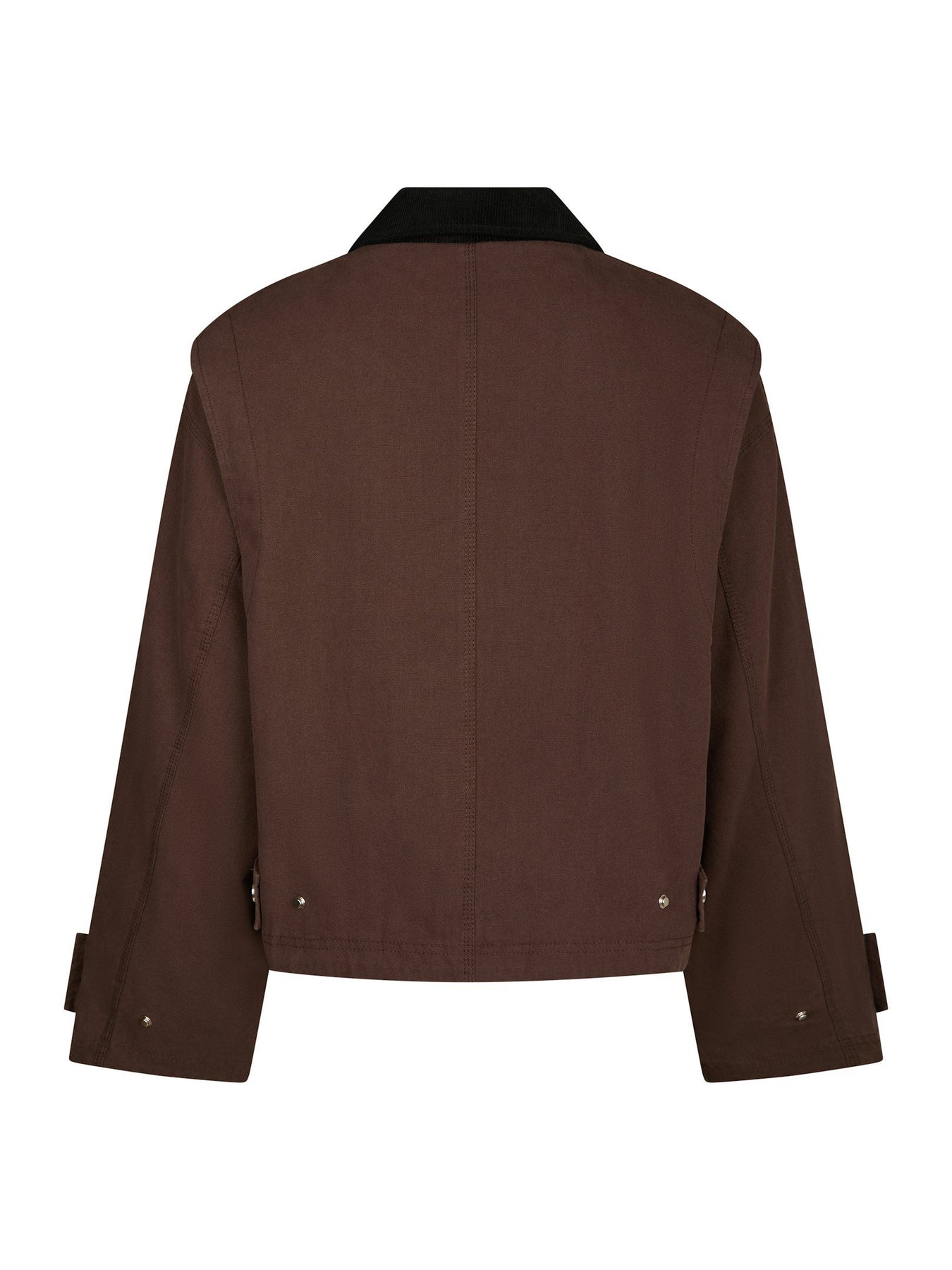 Rivera Canvas Boxy Jacket - Brun