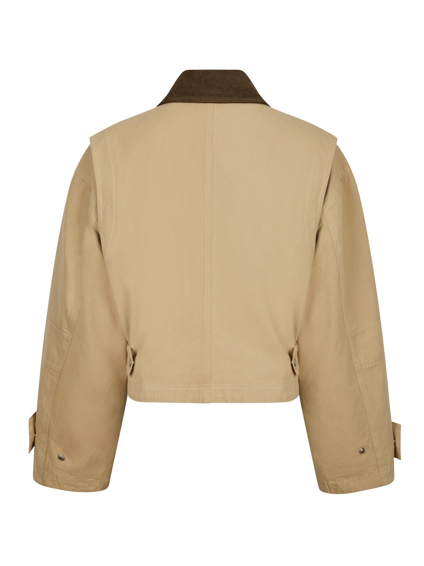 Rivera Canvas Boxy Jacket - Sand