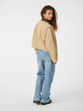 Rivera Canvas Boxy Jacket - Sand