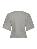 Asha Boxy Tee - Grey Melange
