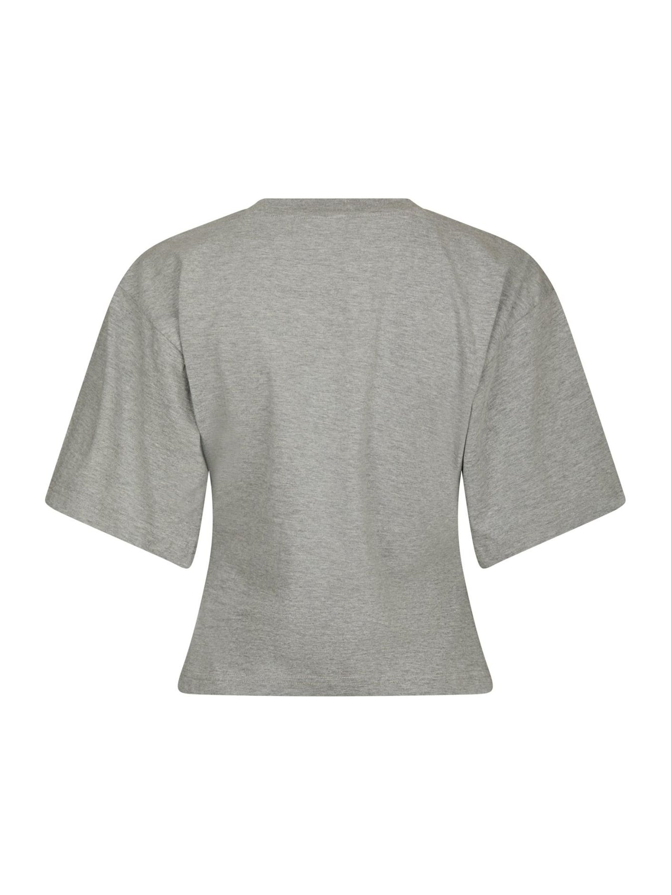 Asha Boxy Tee - Grey Melange