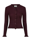 Eshra Knit Blouse - Wine