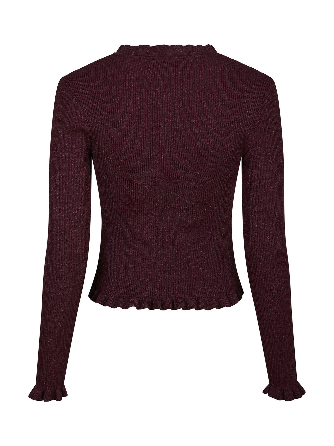 Eshra Knit Blouse - Wine