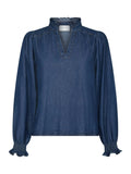 Emmeline Denim Blouse - Dark Blue