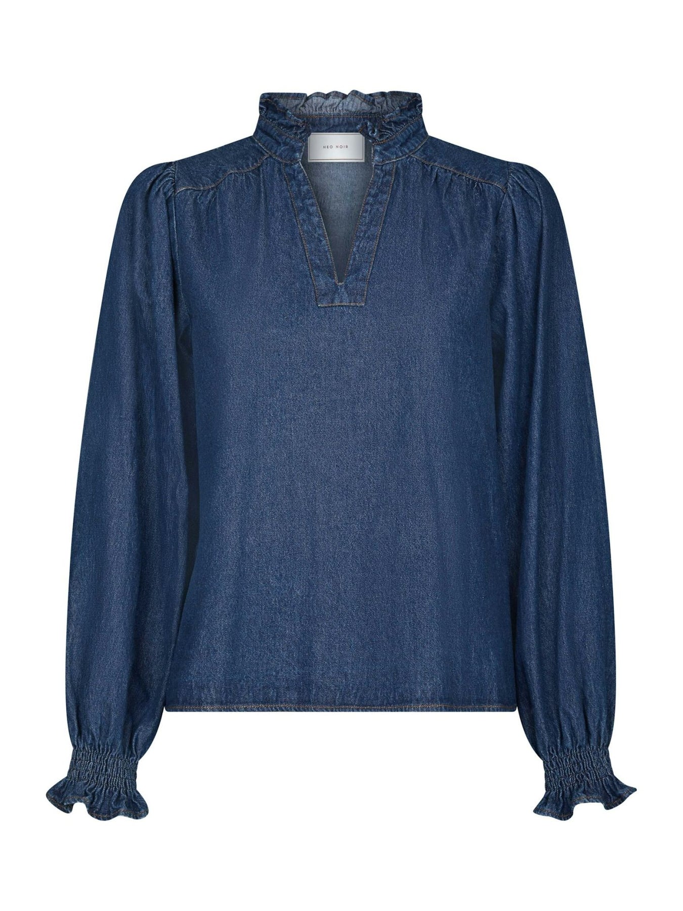 Emmeline Denim Blouse - Dark Blue
