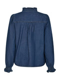 Emmeline Denim Blouse - Dark Blue