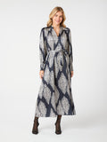 Novalee Paisley Drop Dress - Navy