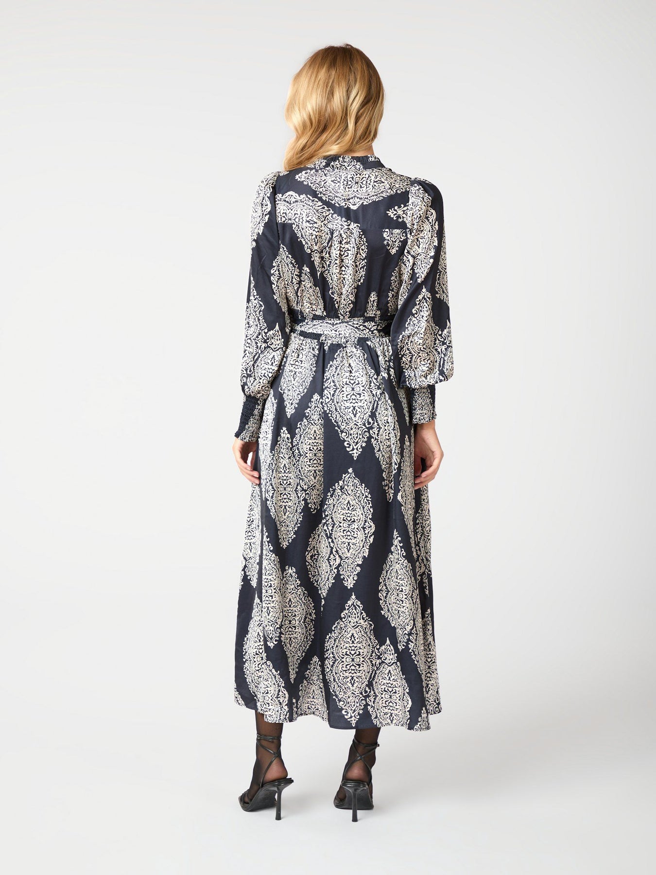 Novalee Paisley Drop Dress - Navy