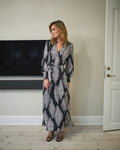 Novalee Paisley Drop Dress - Navy