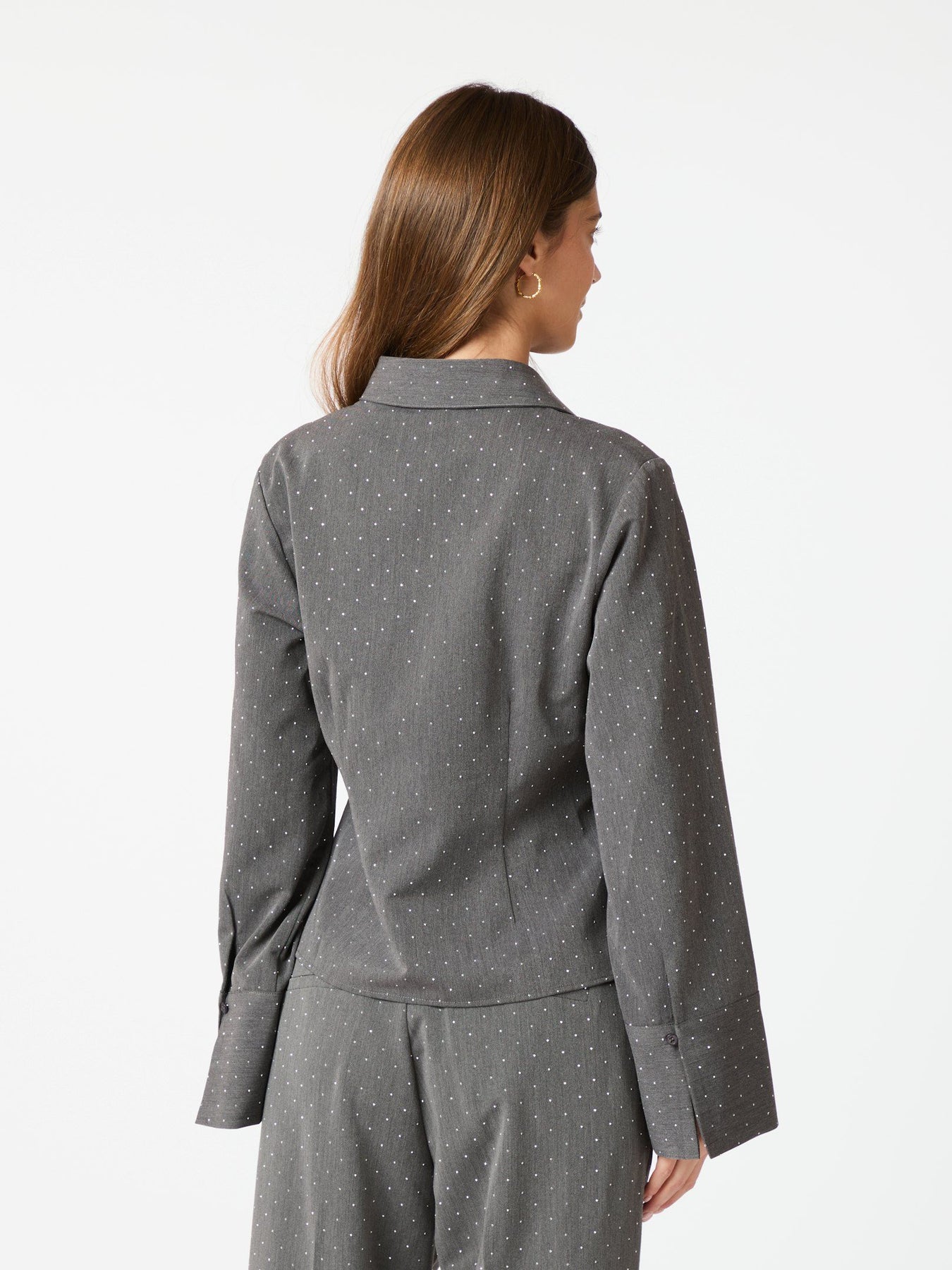 Rosa Bedazzled Shirt - Grey
