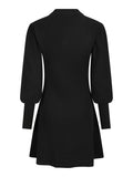 Polli Rib Knit Dress - Black