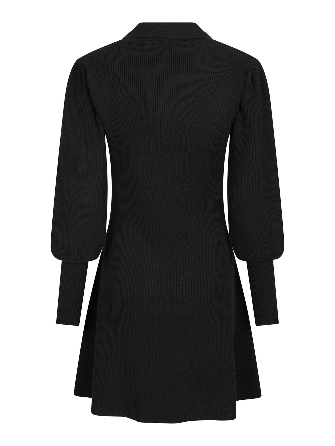 Polli Rib Knit Dress - Black
