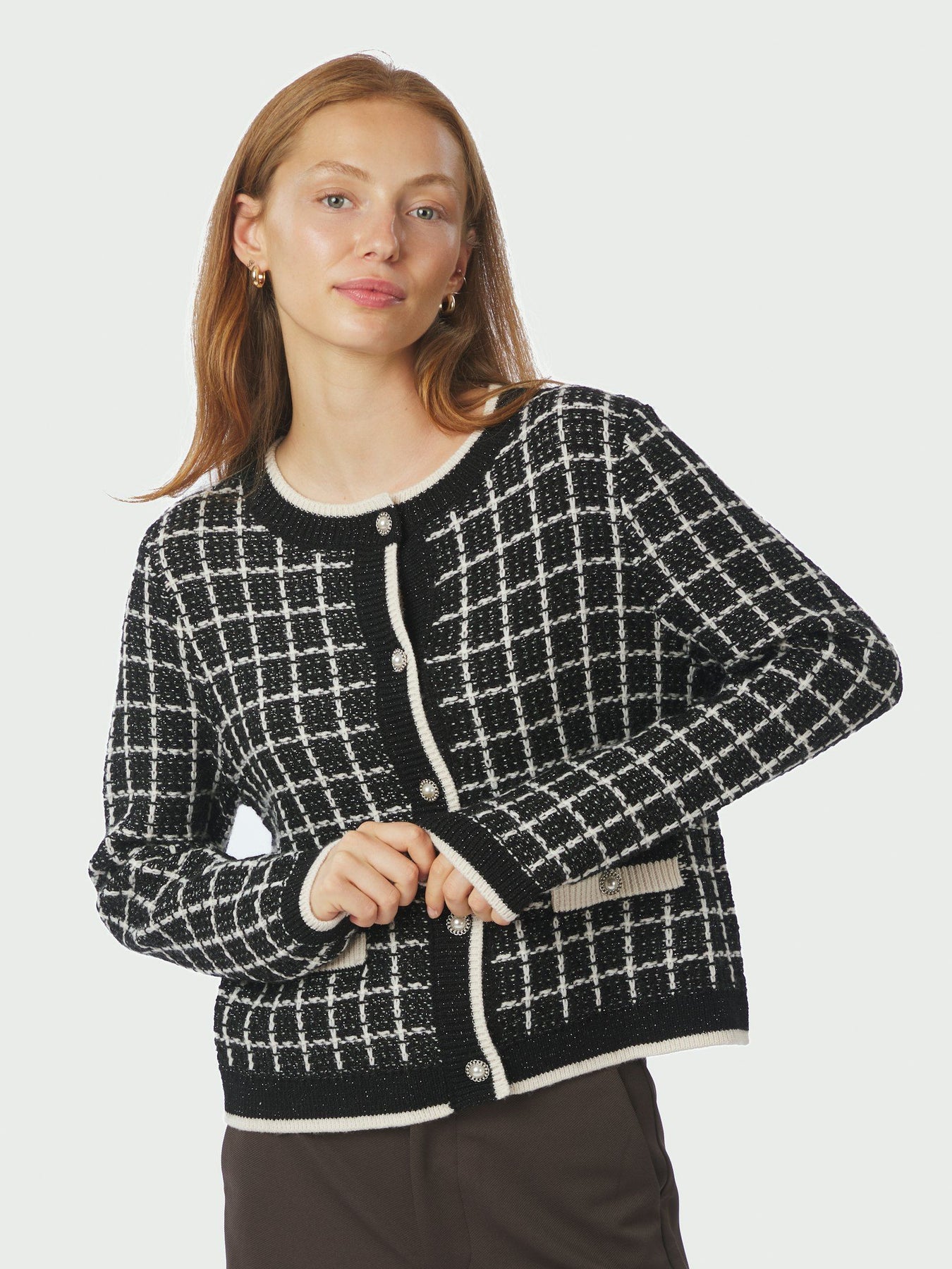 Neo Noir Doro Stitch Knit Kofta