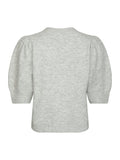 Trudy Deco Knit Cardigan - Light Grey Melange