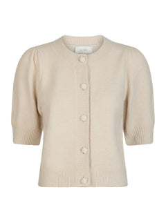 Trudy Deco Knit Cardigan - Ivory