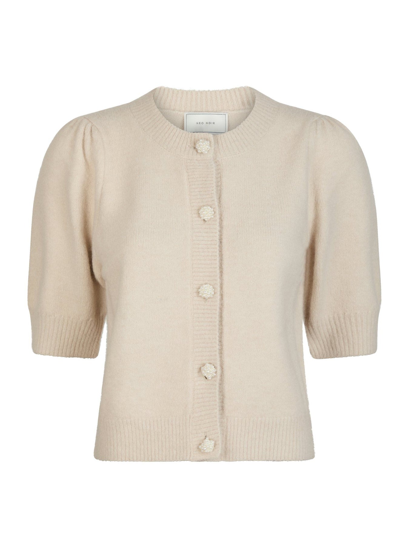 Trudy Deco Knit Cardigan - Ivory