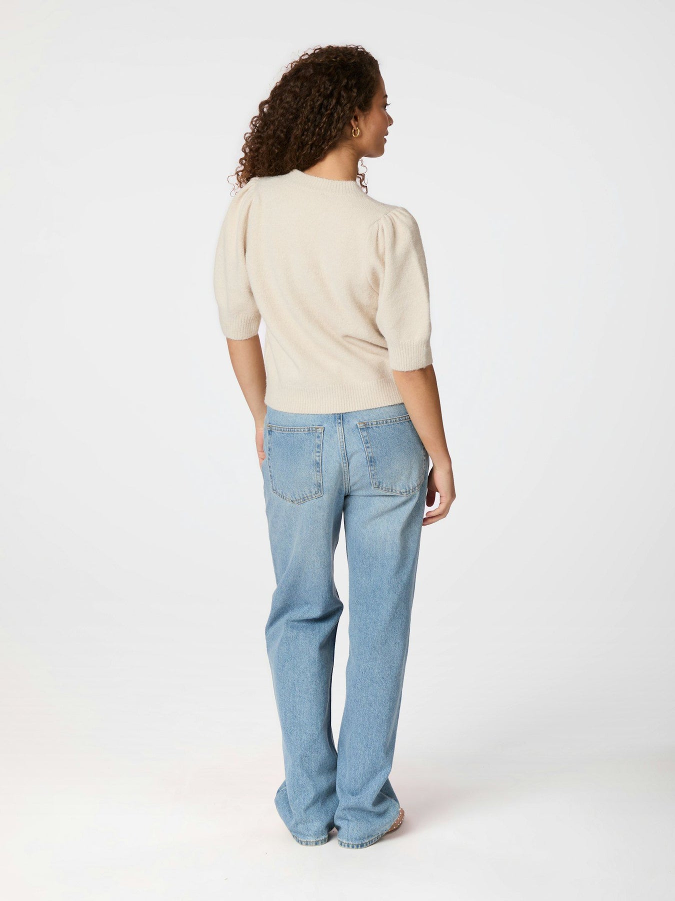 Trudy Deco Knit Cardigan - Ivory