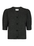 Trudy Deco Knit Kofta - Antracit Melange