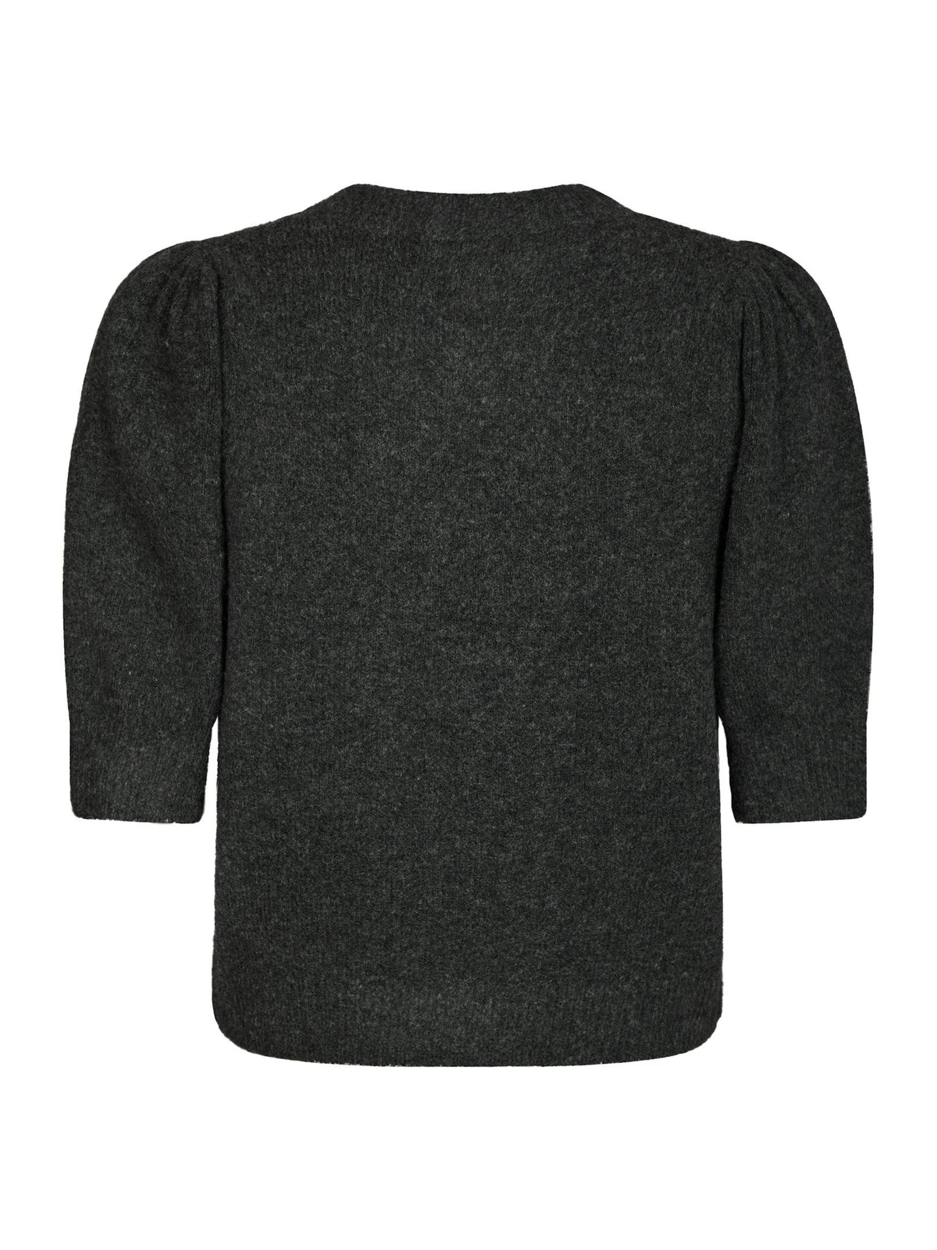 Trudy Deco Knit Kofta - Antracit Melange