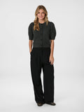 Trudy Deco Knit Kofta - Antracit Melange