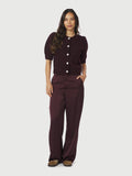 Trudy Deco Knit Kofta - Wine