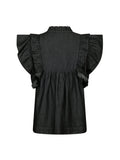 Jayla Denim Top - Svart