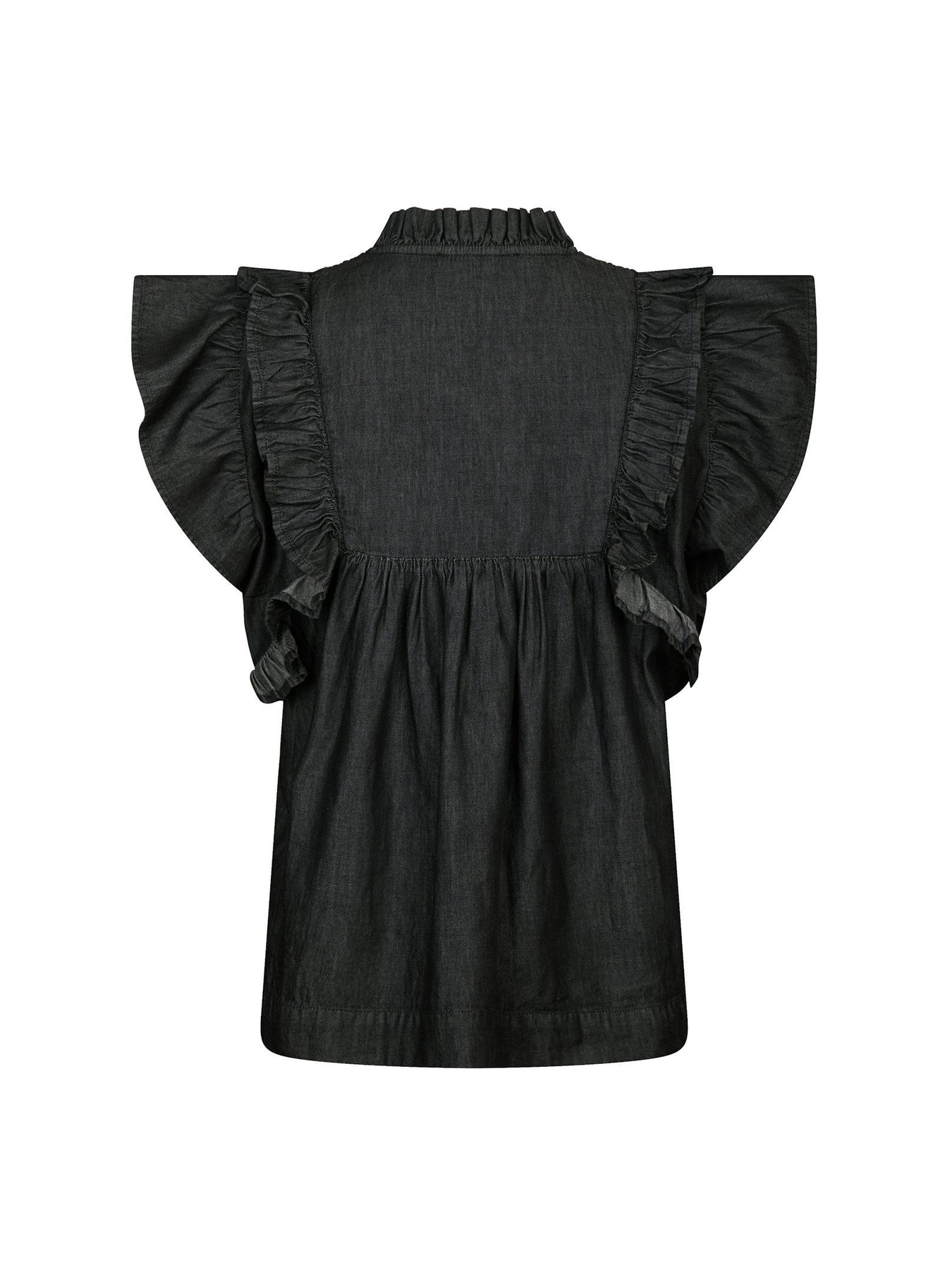Jayla Denim Top - Svart