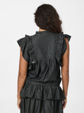 Jayla Denim Top - Svart