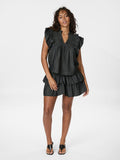 Jayla Denim Top - Svart