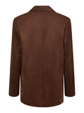 Namy Faux Suede Blazer - Brun