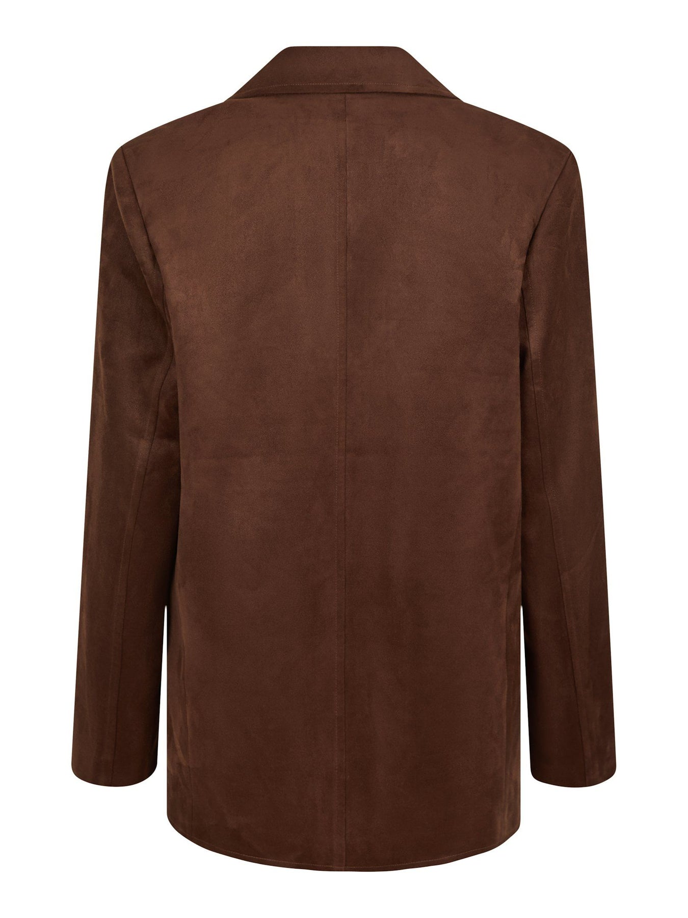 Namy Faux Suede Blazer - Brun